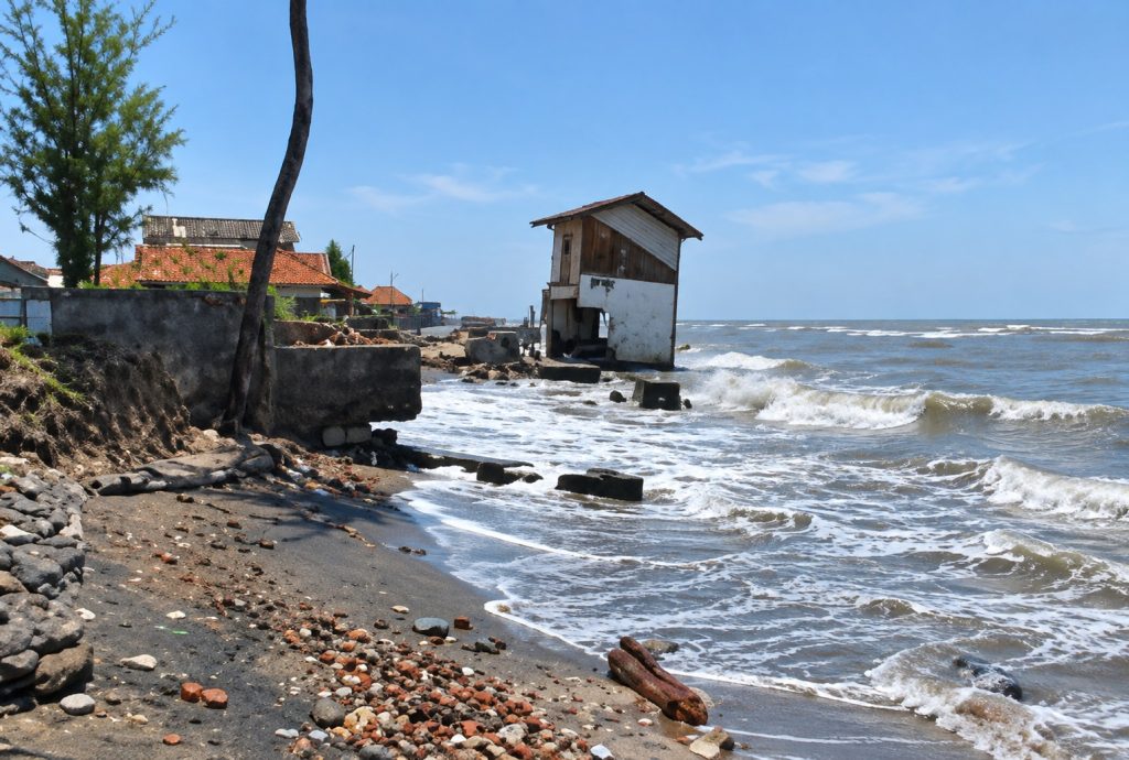 Kondsi Abrasi di Pantai Karawang