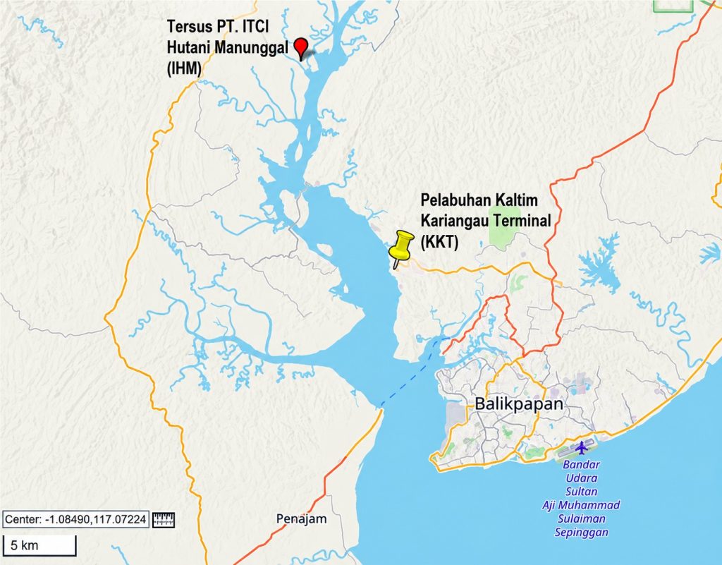 Lokasi Pelabuhan KKT dan IHM